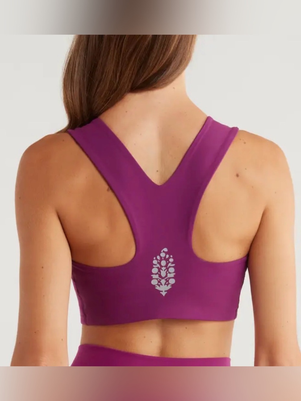 FP Movement by Free People Win Win Bra Deep Mulberry L
